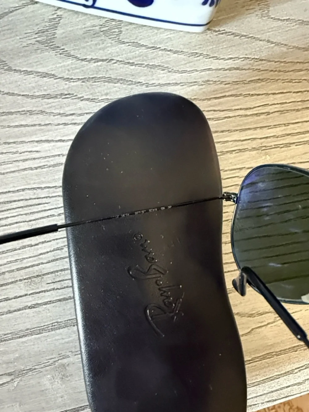 Ray-Ban Aviator Sunglasses Black Frame Green Lenses Polarized - Picture 6 of 9